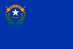 A blue flag with a white star and a yellow circle on it

Description automatically generated